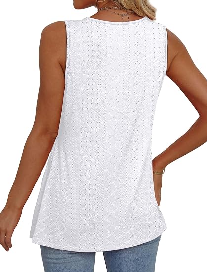 Flowy V-Neck Peplum Tank Top